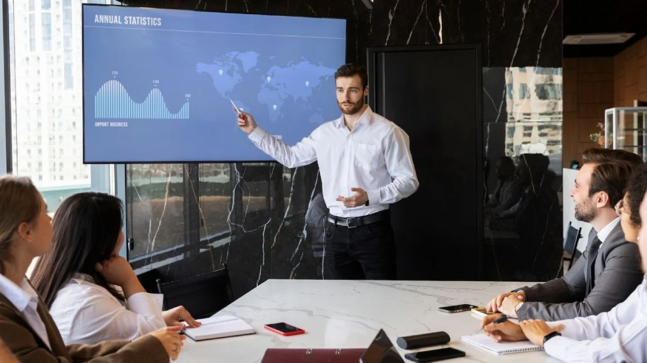 der audiovisuellen Präsentation